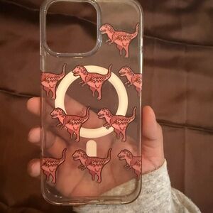 Coach iPhone 16 pro max dinosaur case
